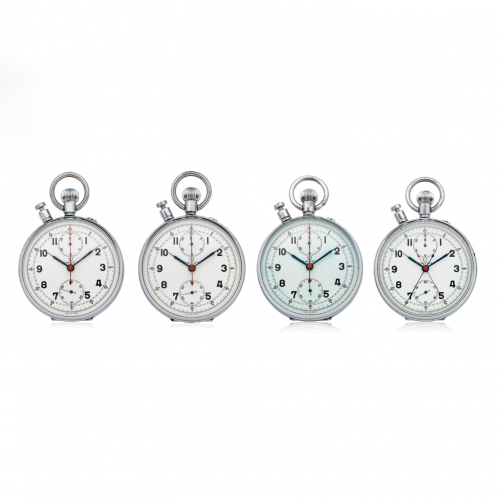 A Set of Four Omega Split-seconds Chronograph Pocket Watches