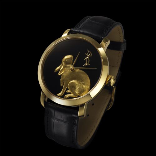 The Chinese Zodiac (Rabbit) Microcarving Wristwatch