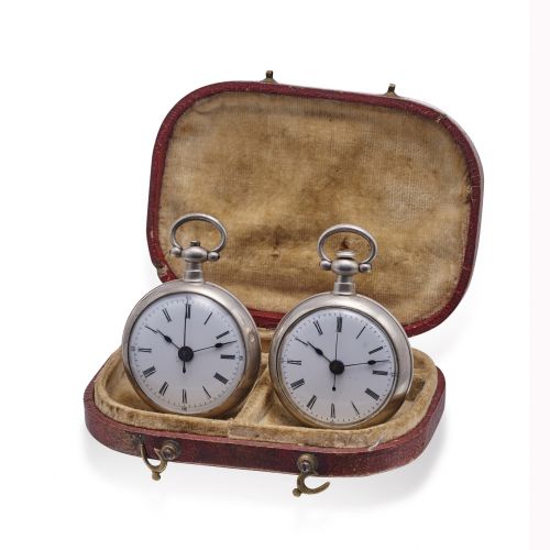 Pair of Chinese Market Pocket Watches