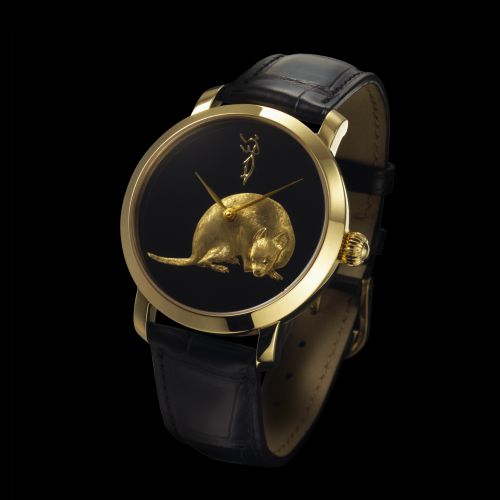 The Chinese Zodiac (Rat) Microcarving Wristwatch