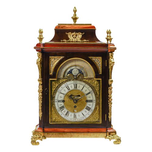 18th Century English Ebonized Musical Bracket Clock