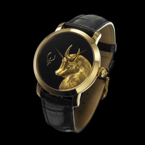 The Chinese Zodiac (Ox) Microcarving Wristwatch