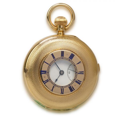 J. Noble 18K Gold Pocket Watch with Minute Repeating