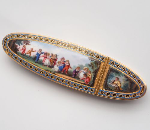 Chinese Market Enamel Snuff Box
