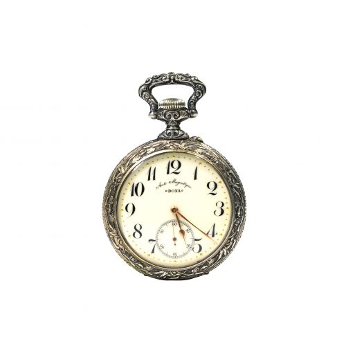20th Century Silver Openface Commemorating Pocket Watch
