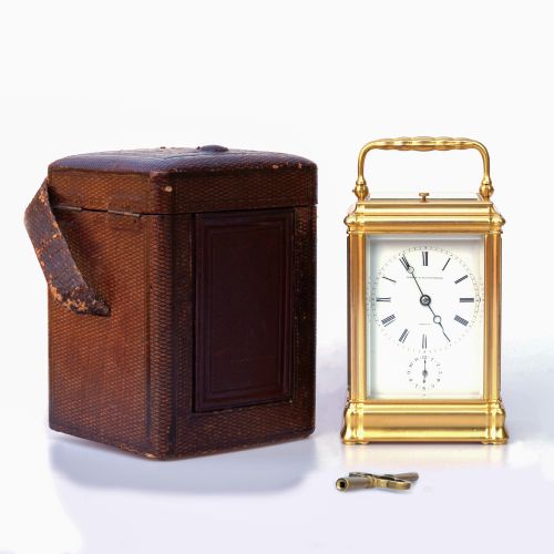 Late 19th Century Gilt Brass Carriage Clock