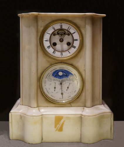 19th Century French Gesso Mantel Clock