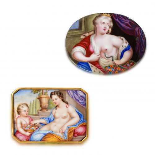 Two Enamel Artwork